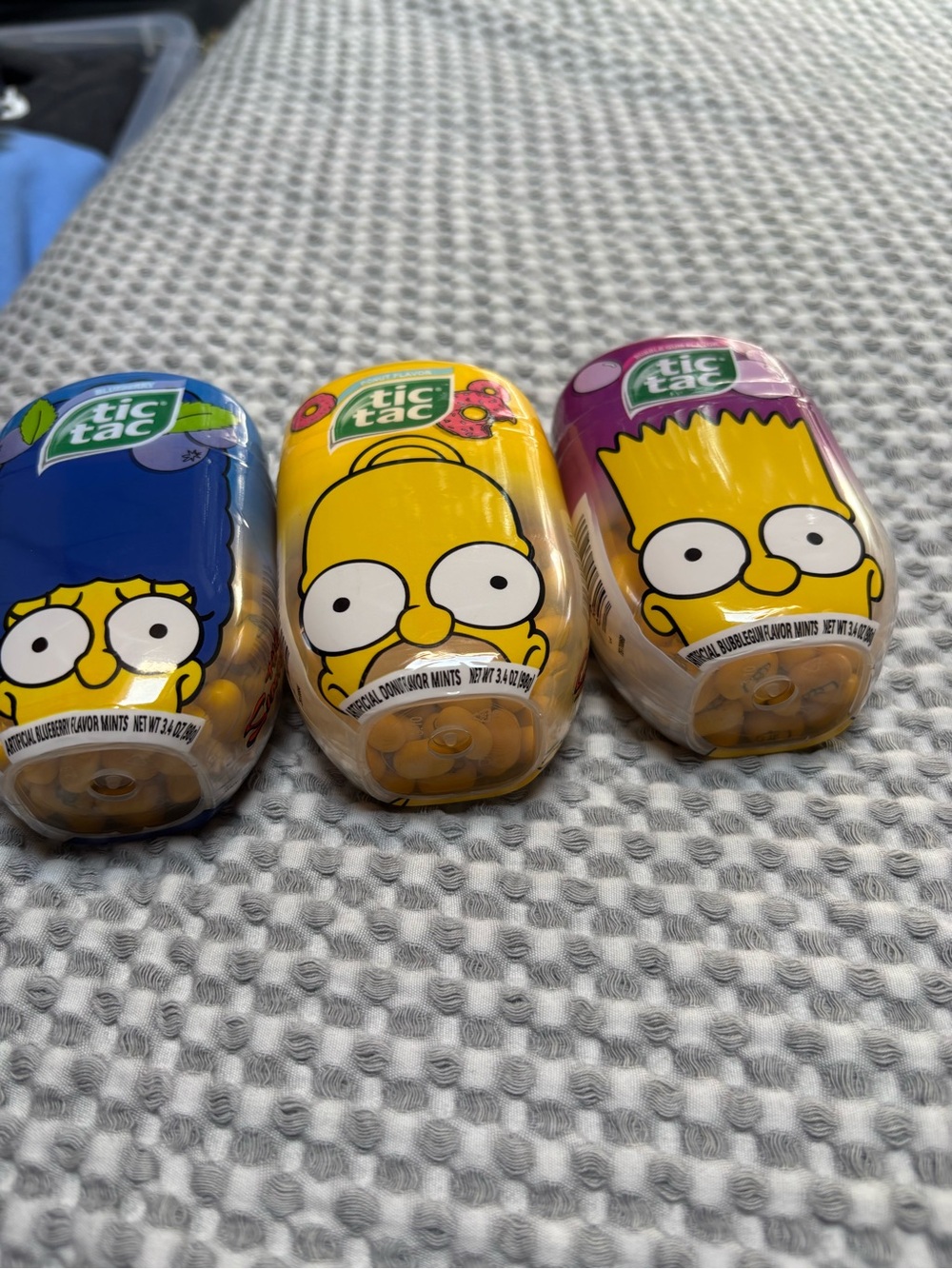 2019 Collectible Tic-Tac *The Simpsons* Marge, Homer, Bart Sealed